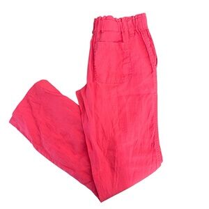 London Jean 100% Linen Coral Pants 4